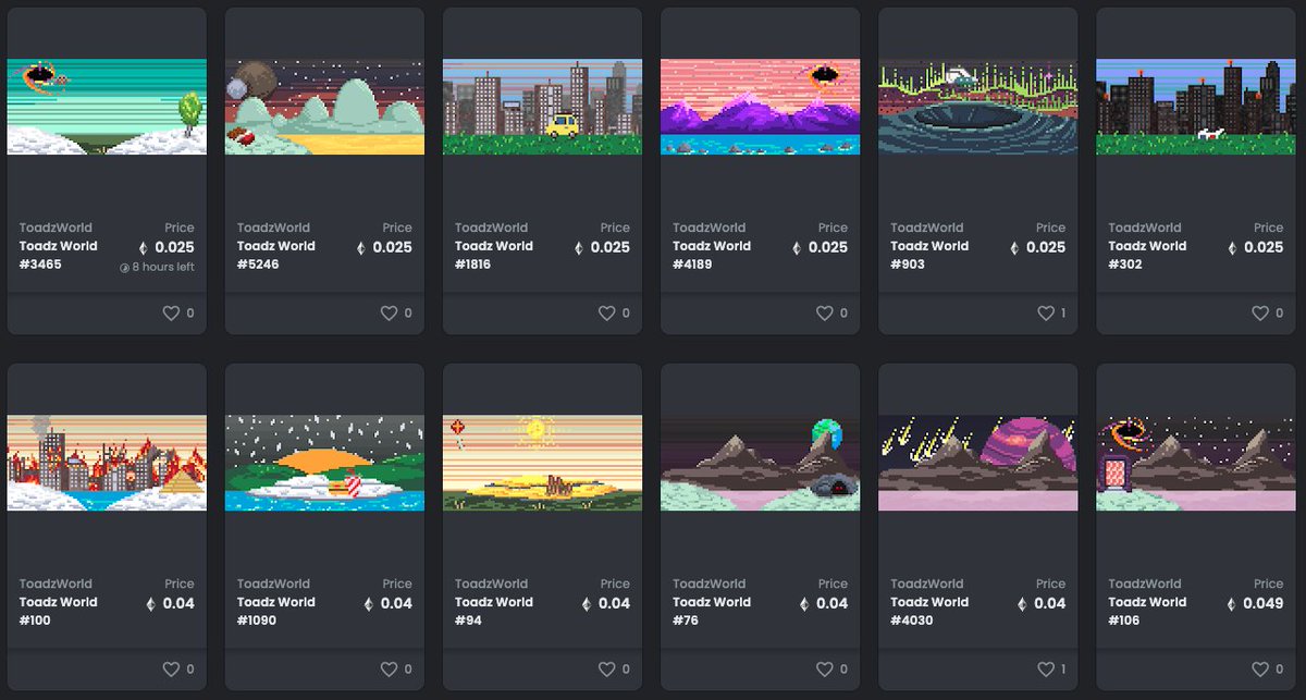 October / November we got Metti Landscapes from the one and only <a href="/pumpametti/">Pumpametti - Artbrut.eth</a> as well as Headscapes <a href="/headscapes_art/">Headscapes</a>, fully on chain banners and banners for Cryptoadz by <a href="/ToadzWorldNFT/">Toadz World NFT</a>.