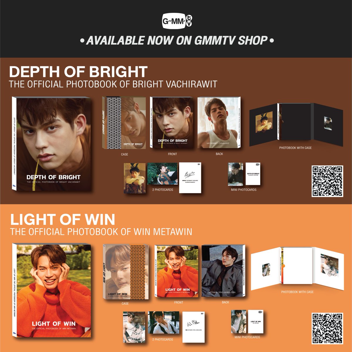 GmmtvShop's tweet photo. โฟโต้บุ๊ค “DEPTH OF BRIGHT” และ “LIGHT OF WIN” มันดีต่อใจมาก
“DEPTH OF BRIGHT” and “LIGHT OF WIN” photobooks can lighten up your heart. 💗💗
🛒 https://t.co/KNFAO8Lgpd
#DEPTHOFBRIGHTxLIGHTOFWIN
#DEPTHOFBRIGHT #bbrightvc
#LIGHTOFWIN #winmetawin
#GMMTV https://t.co/GIkWzTvhKP