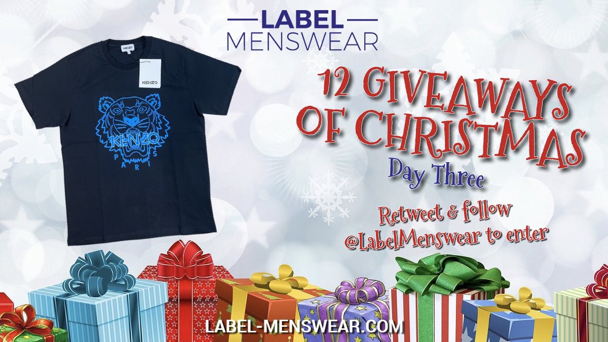 🎅🏼 12 giveaways of Christmas | Day three
🎁 Kenzo tiger print t-shirt

To enter:

🔄 Retweet this tweet
🤝 Follow us @LabelMenswear

Winner announced at 9pm. Good luck!