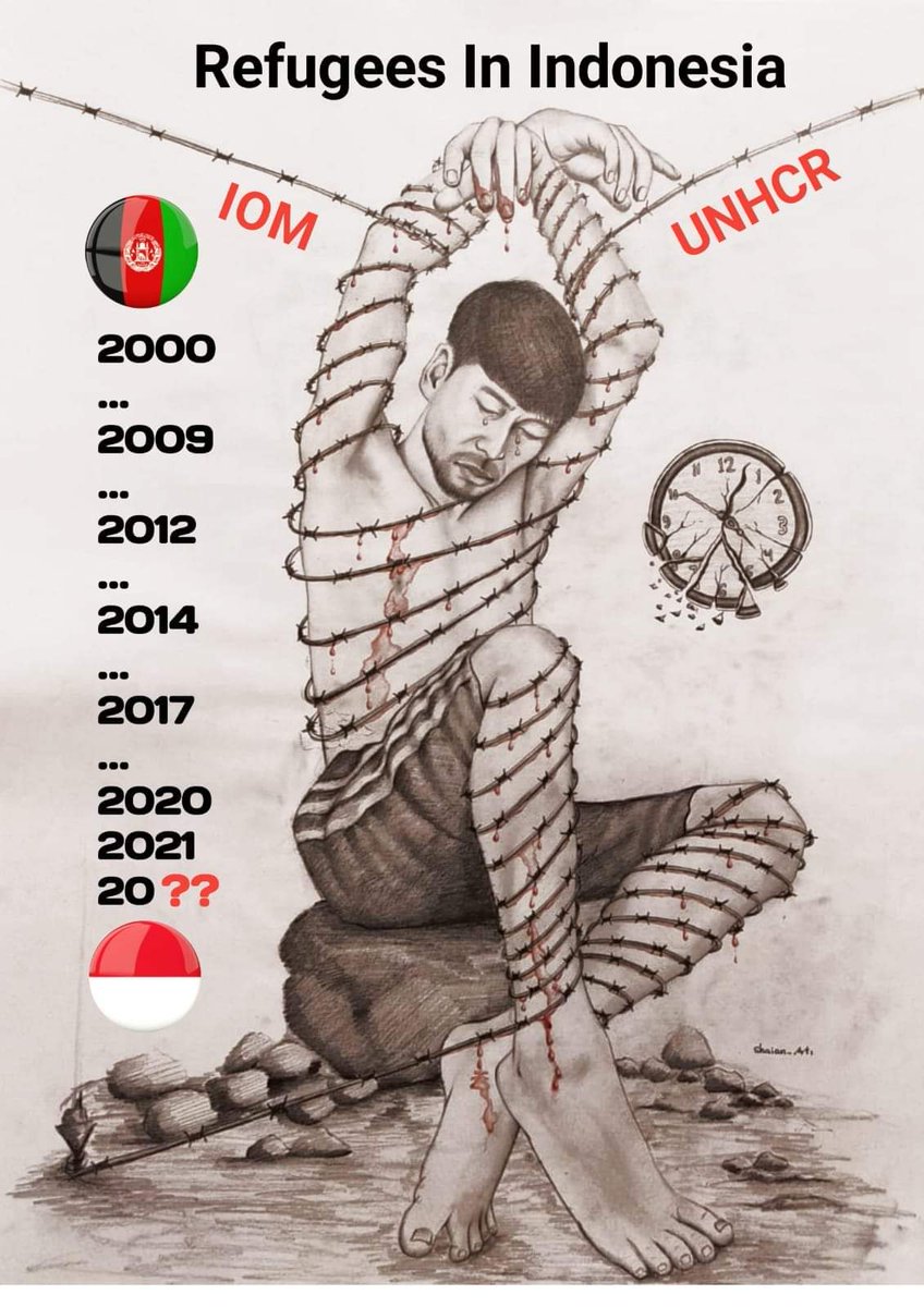 ZamiriChanki's tweet photo. در پی یک کنفرانس مشورتی سازمان UNHCR Indonesia وiom تصمیم دارد پناهجویان اندونزیا را تا سال 2030نگهدارند 
#EndTo10YearsInLimbo https://t.co/1sZhOvh6zB