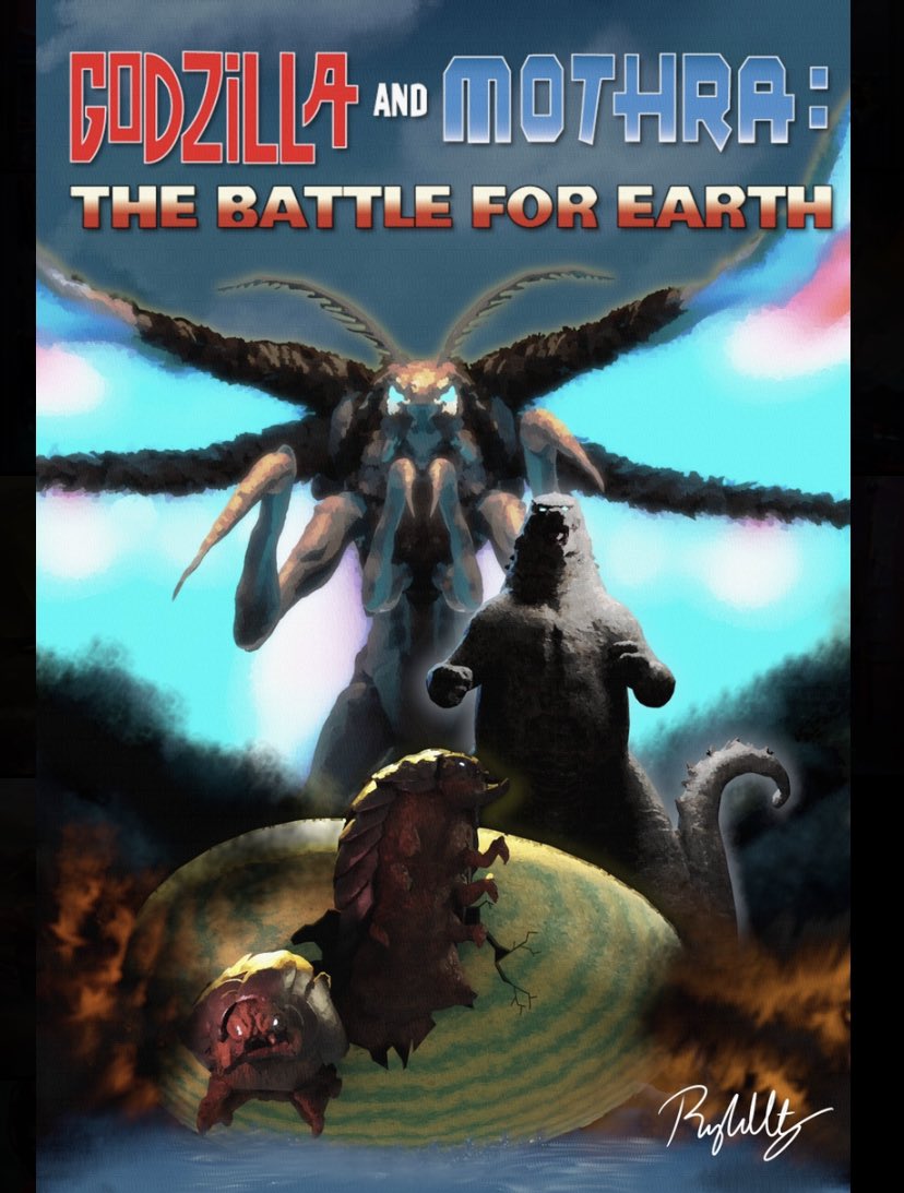 Godzilla Earth vs Mothra (1961) by MissSaber444 on DeviantArt