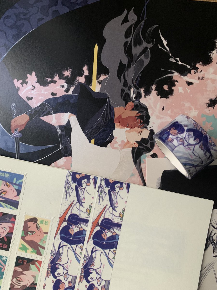 I CAAANT got a bunch of treasures from stunning @_Erasable 💕💕💕 thanks bb I'm in tears of love with this (and thank you for your drawings!! That's so sweet!!💦) going to frame all the things on my wall