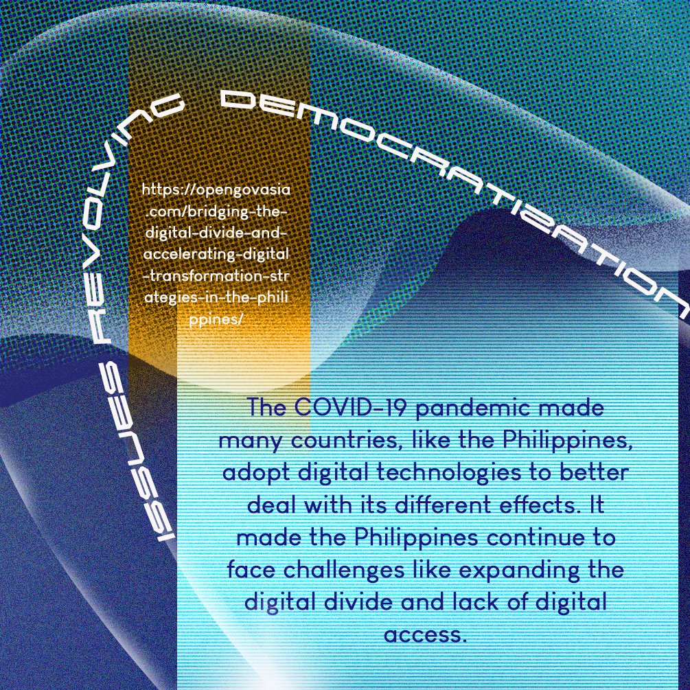 SAMAHAN_DCA's tweet photo. "Philippines continues to face challenges like expanding the digital divide and lack of digital access"
Issues Revolving Technological Democratization in the Philippines has always been a topic even before the pandemic.
#TechKNOWlohiya2021 π©π½βπ»π¨π½βπ»
#KnowTheNowπ€³π½ https://t.co/KoY9iZ7PSH