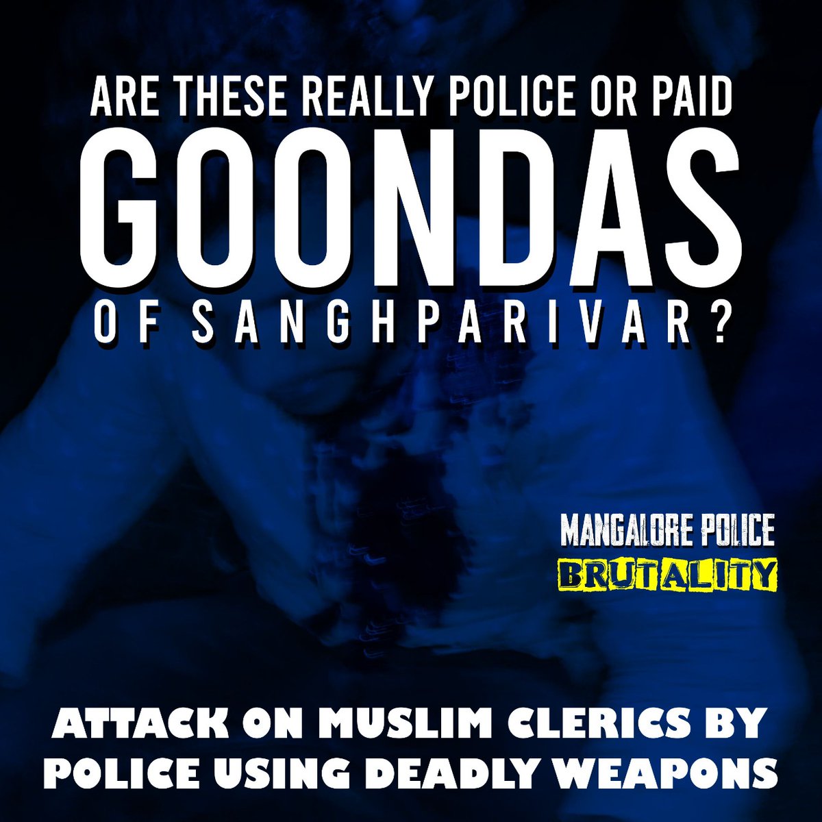 FayazSr's tweet photo. There are 2 kinds of Police officers in 🇮🇳 
One who respects constitution, maintains law and orders without fearing fascist politicians or transfers.

Secondly who follows fascist ideology,abuse Muslims,arrests, attacks &amp; tortures innocents.  #MangalorePoliceBrutality https://t.co/4g4lpEtt4h