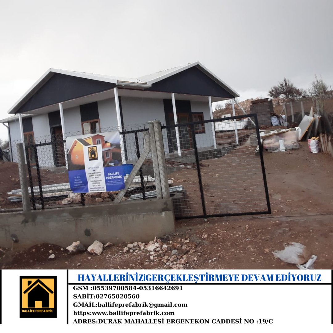 Sona gelen bir projemiz daha. Detaylı video için bizi takip edin 😊

Ballife prefabrik olarak sizlerin hayallerini gerçekleştirmeye devam ediyoruz.

bilgi için:
05539700584 - 02765020560
ballifeprefabrik.com
DURAK MAHALLESİ ERGENEKON CADDESİ NO 19/C UK2 BLOK USAK

#prefabrikev