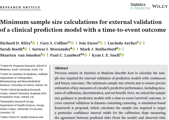 Richard_D_Riley's tweet photo. Sneak preview of our new sample size paper coming out soon in Statistics in Medicine ... https://t.co/C26wsWv3Lp
