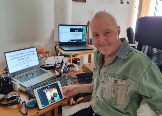 I'm setting up here in Penang and practicing in Big Blue Button for my #glocall2021 workshop on empowering participants to share commentary across parallel sessions and create back-channels for discussion by playing Tag Games, more info here learning2gether.pbworks.com/w/page/3220484…