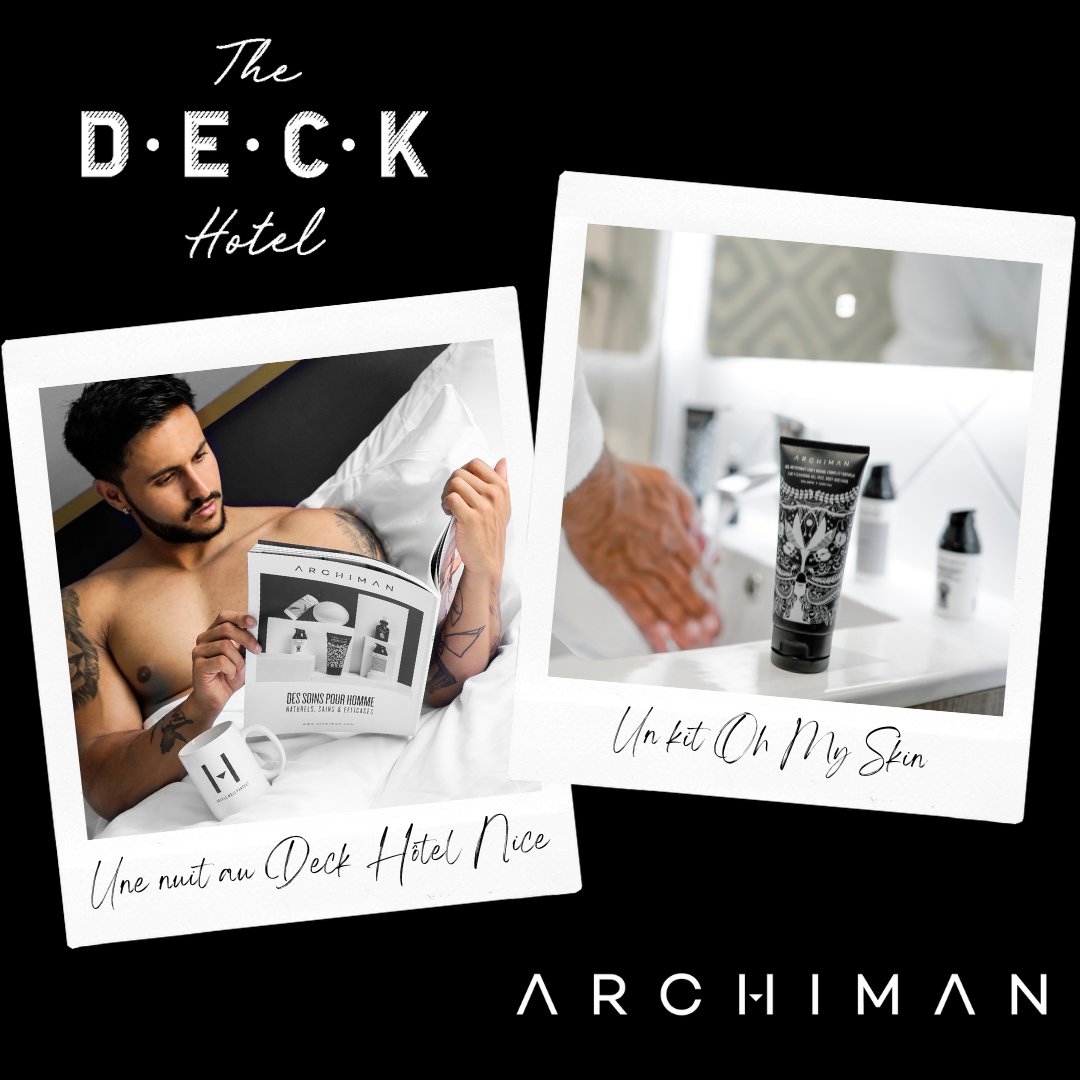 #JeuConcours - Le Deck Hôtel et son partenaire beauté pour azuréen #Archiman vous donnent rendez-vous sur Instagram pour gagner un séjour bien-être à #Nice06 !
➡ instagram.com/the_deck_hotel/

#ILoveNice #ExploreNiceCotedAzur #CotedAzurFrance #TheDeckHotel
