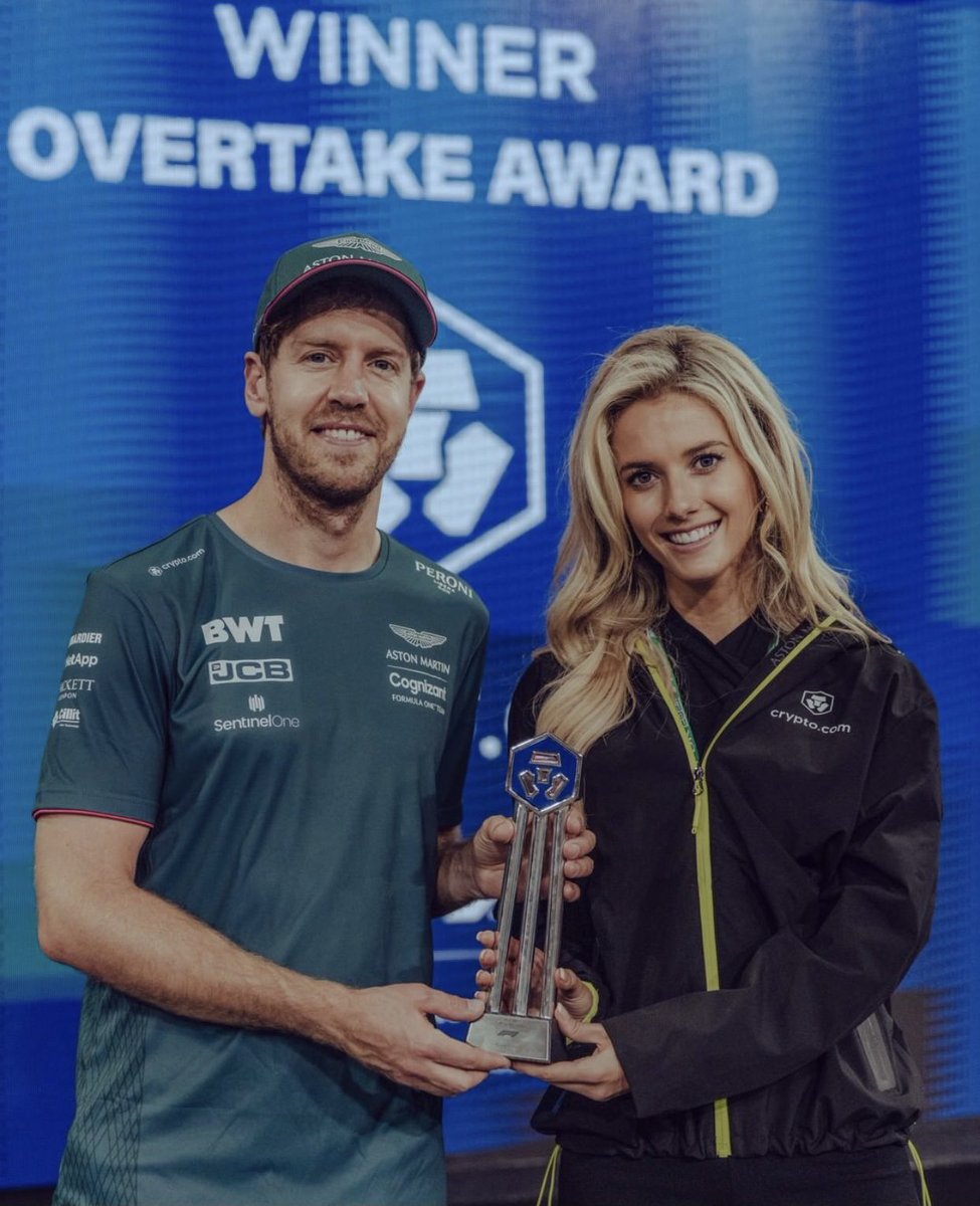Such a pleasure giving Sebastian Vettel the https://t.co/AQfDH60678 overtake  award🏆 very much deserved! @F1 #AbuDhabiGP #Vettel