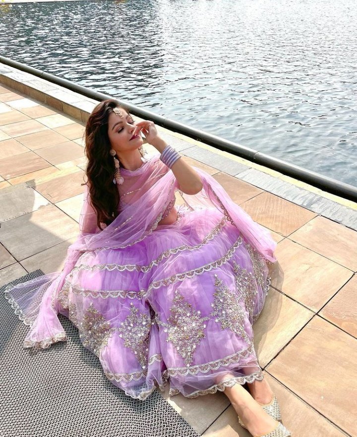 KrishnaGlory's tweet photo. .@RubiDilaik in purple looking so gorgeous in lehnga

Her smile is so pretty just like her we are so excited for your upcoming project lot's of wishes from your #RubiHolics 

Check out her latest post on instagram
https://t.co/eXGeXTHX2Q https://t.co/xodcFwob1S