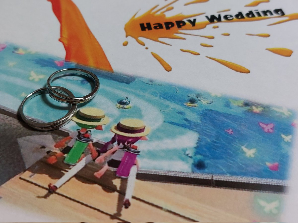 Nao_IKY's tweet photo. 【ご報告】
この度、@Castilla252 さんと入籍しました💍
子持ちシングル、ハンデ持ちのわたしがまさか結婚できると���夢にも思ってませんでした😂
1年以上の遠距離恋愛も経験させてもらい😇w
子供と3人、幸せな家庭を作れたらなと思います☺️
これからもよろしくお願い致します(｡ᵕᴗᵕ｡)"
 #スプラ婚 https://t.co/1wUWvRL8fP