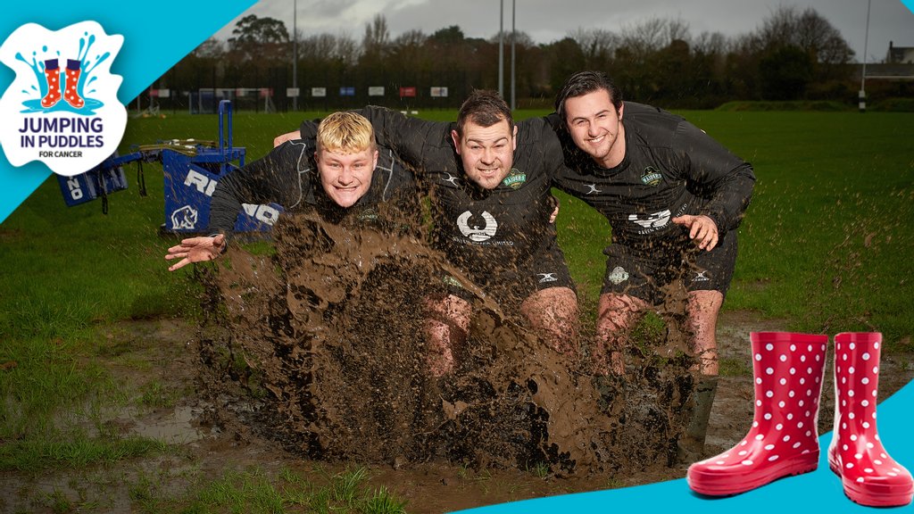 jumpinforcancer's tweet image. We love this, the Guernsey Rugby club, jumping in a muddy puddle for @cruk  💦

Sports teams we would love to see you get involved? ⛹🏻‍♂️

1. JUMP in a puddle 
2. DONATE at 
3. SHARE your PHOTO on social media @jumpinforcancer #jumpinforcancer
4. NOMINATE others to jump