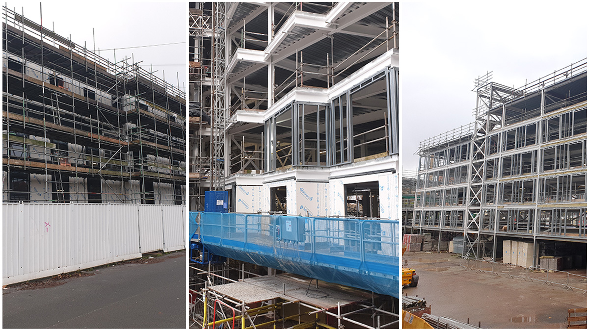Progress update, working with @LegacieDev on Element The Quarter, Liverpool the windows are being installed, brick and blockwork has started on phase 1 and SFS has commenced on phase 2

#architecture #residential #studentaccommodation #Liverpool #KnowledgeQuarter