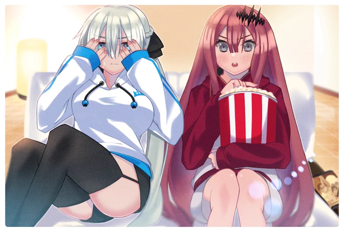 モルガンとバーヴァンシーの映画鑑賞📽

#FGO 