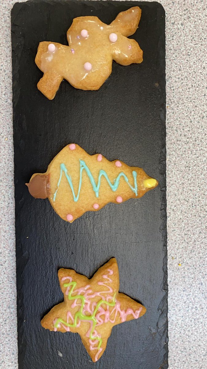 'It's beginning to look a lot like Christmas'.  KS3 DT food have been busy making mini Christmas cakes and shortbread biscuits.  Delicious.