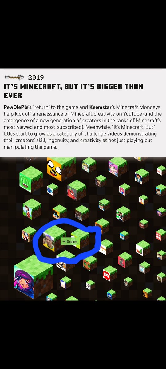 SubToNahYT's tweet photo. @YouTube @Minecraft It's dream. https://t.co/CEwtIiKJHA
