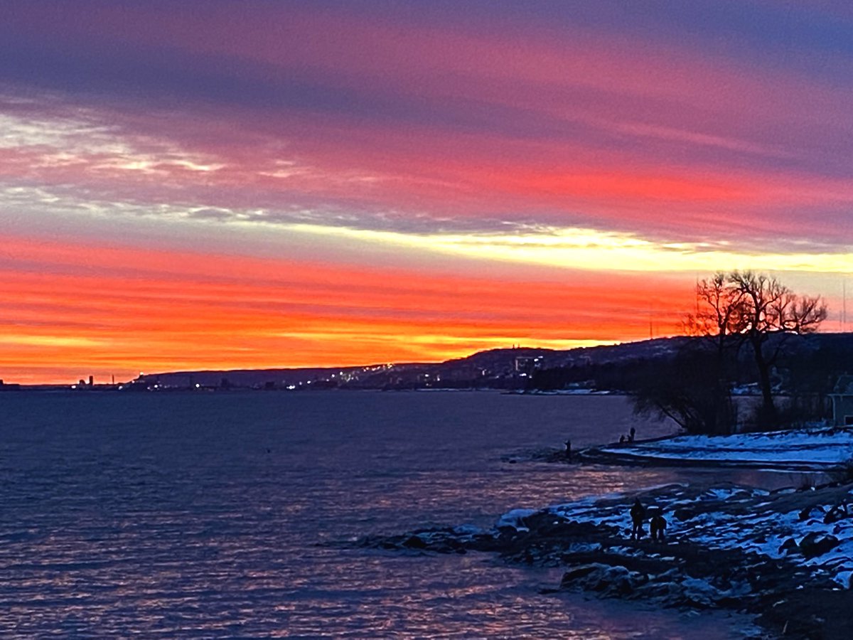 Duluth sunset, December 12, 2021.
