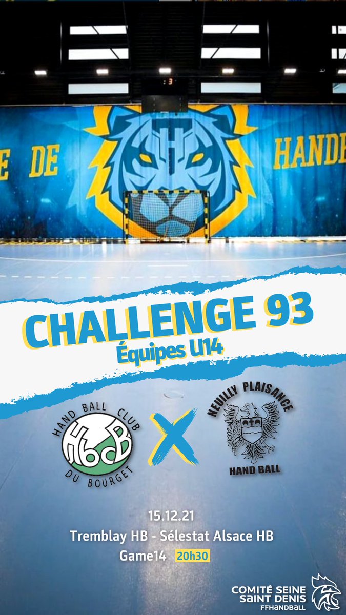 Présents ce soir et on va supporter <a href="/TremblayHB/">Tremblay Handball</a> 

#tremblayhandball #terredehandball #Handball <a href="/seinesaintdenis/">Département de Seine-Saint-Denis</a>