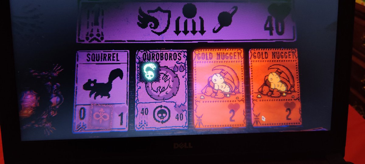 FenyxFX's tweet photo. @markiplier Thought you'd like to see what I did here with my #Ouroboros. 5 rounds in.
#Inscryption https://t.co/BUxC0goNbZ