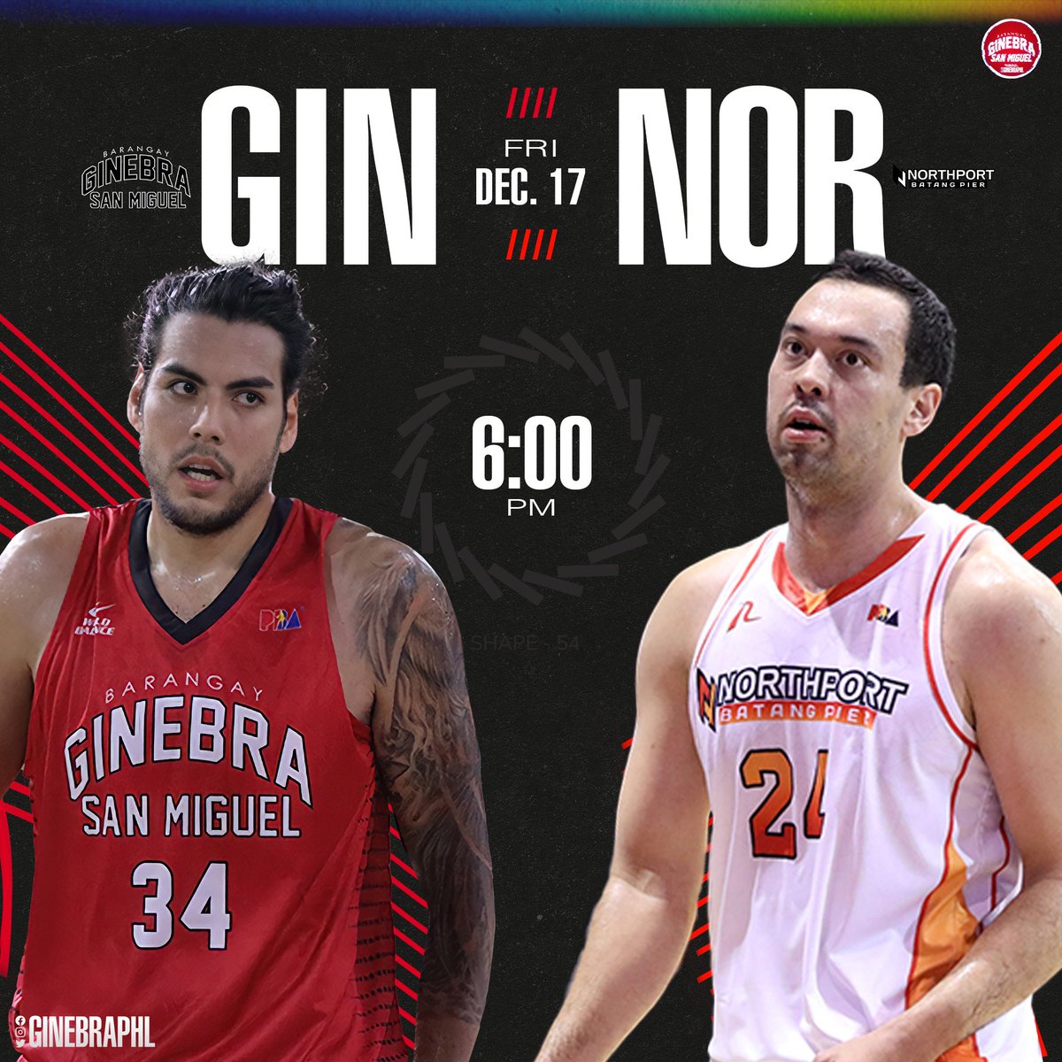 brgyginebraphl's tweet photo. #TheBulldozer x #Gregzilla

🆚 Northport
📅 December 17, Friday
🕠 6:00PM
📍 Araneta Coliseum
📺 TV5, One Sports https://t.co/4MAPMxgpU4