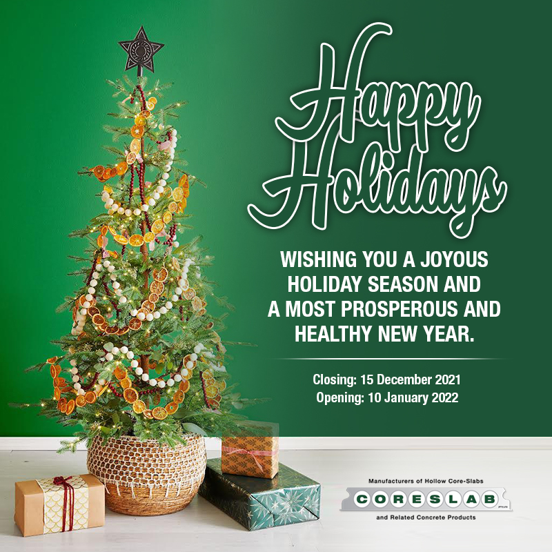 Wishing you a joyous holiday season and a most prosperous and healthy new year.