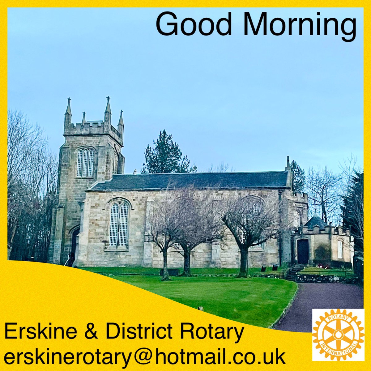 Erskine and District Rotary (@erskinerotary) on Twitter photo Good morning! #erskine #bishopton #inchinnan #langbank #renfrewshire #rotary #rotaryinternational #glasgowrotaract #serviceaboveself #community #wednesday #wednesdaymorning #goodmorning #midweek <a href="/rotaryscotland/">Rotary in Scotland</a> <a href="/ewsrotary/">Rotary E-Club of the West of Scotland</a> <a href="/RotaryGBI/">Rotary GB & Ireland</a> <a href="/Rotary/">Rotary International</a> <a href="/glasgowrotaract/">Glasgow Rotaract</a> <a href="/rotaract/">Rotaract</a> Good morning! #erskine #bishopton #inchinnan #langbank #renfrewshire #rotary #rotaryinternational #glasgowrotaract #serviceaboveself #community #wednesday #wednesdaymorning #goodmorning #midweek <a href="/rotaryscotland/">Rotary in Scotland</a> <a href="/ewsrotary/">Rotary E-Club of the West of Scotland</a> <a href="/RotaryGBI/">Rotary GB & Ireland</a> <a href="/Rotary/">Rotary International</a> <a href="/glasgowrotaract/">Glasgow Rotaract</a> <a href="/rotaract/">Rotaract</a>