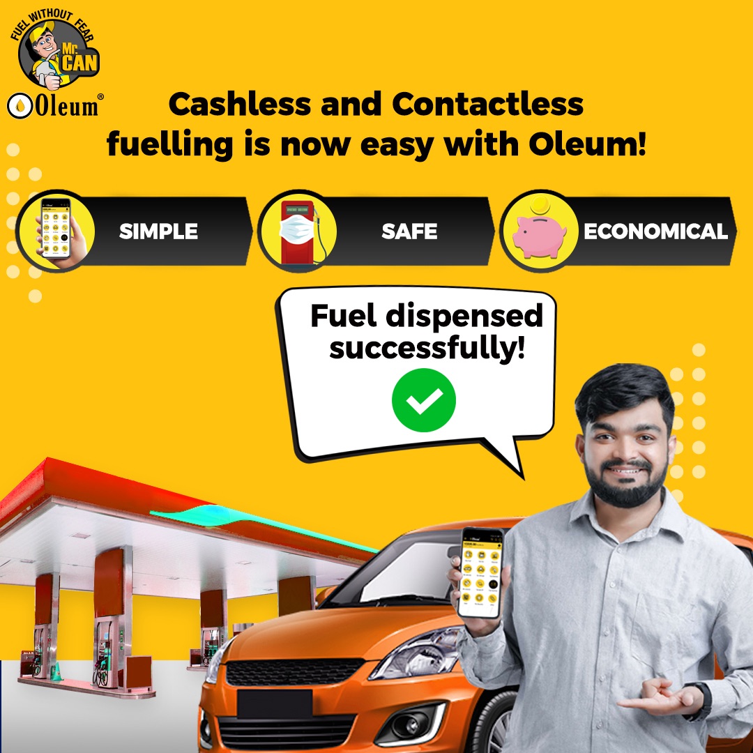 Oleumx's tweet photo. Cashless and Contactless fuelling is now easy with Oleum! ⛽️ 
.
Simple ❗️Safe 🔰 Economical 

Click Here to download Oleum Mr.can app: https://t.co/20WuYYgR5A

#oleum #mrcan #fuelling #safe #simple #economical #easyfuel #cashless #digitalfuel #fuelwithoutfear 

India https://t.co/t0fE4nMsca