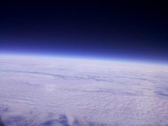 MrTelecoms's tweet photo. This week we flew into the upper half of the stratosphere (30km+). A successful flight and recovery was performed. Below is a picture we download live during the flight, note the black sky background, we're on the edge of outer space. 🚀#WorldMobile https://t.co/m4wH2roK5o
