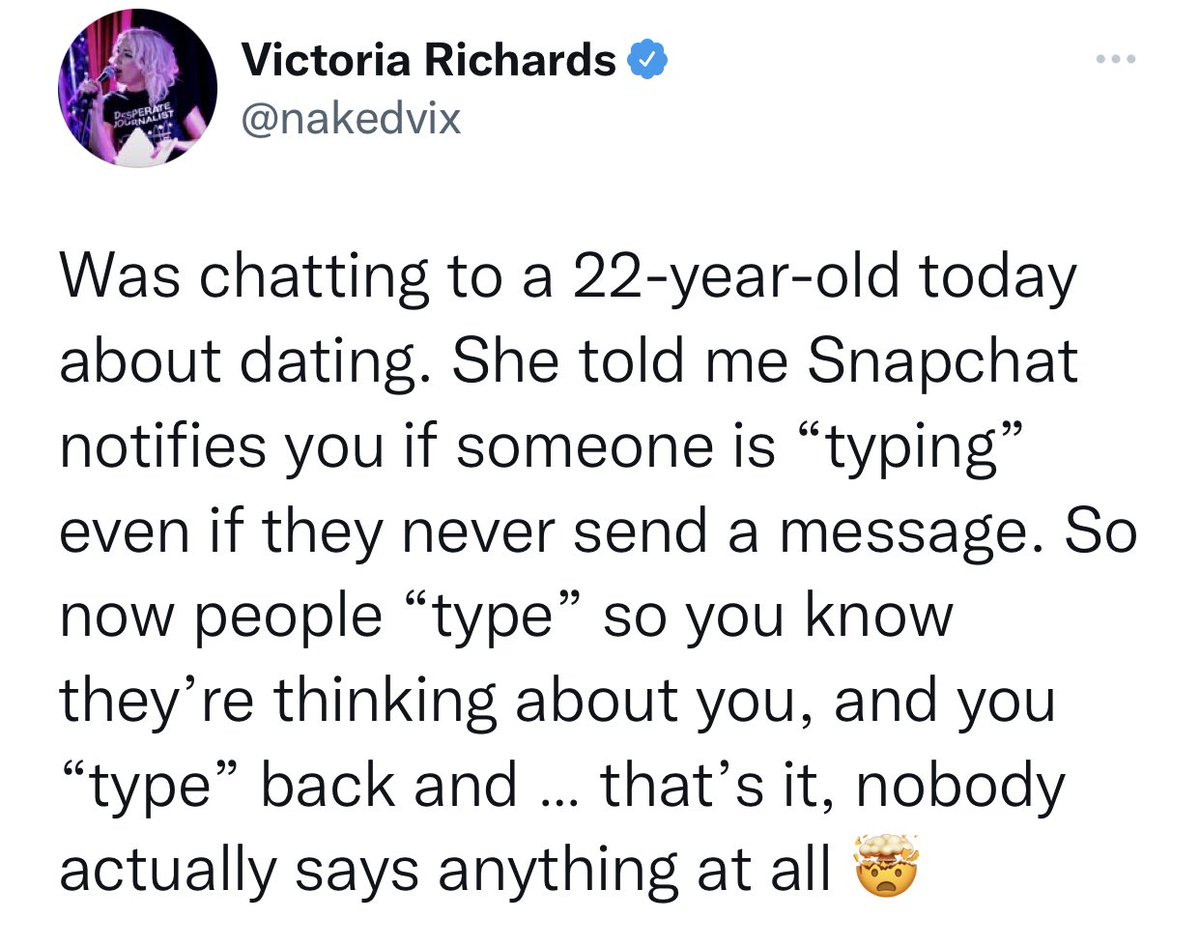 It used to be that talking was “has been” and texting/messaging was “the thing”. Now just typing is enough. Marketers, take note!

#DigitalMarketing #SocialMediaMarketing