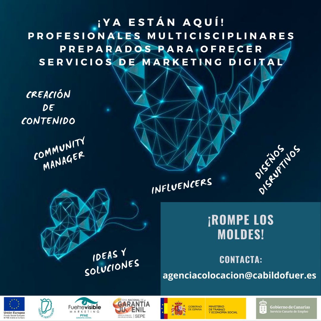 fuertevisible's tweet photo. ¡Estamos listos para ser contratados!

@CabildoFTV @empleocabildo @garantia_juv @empleo_SEPE #marketing #Juventud https://t.co/D7q0GELpIz