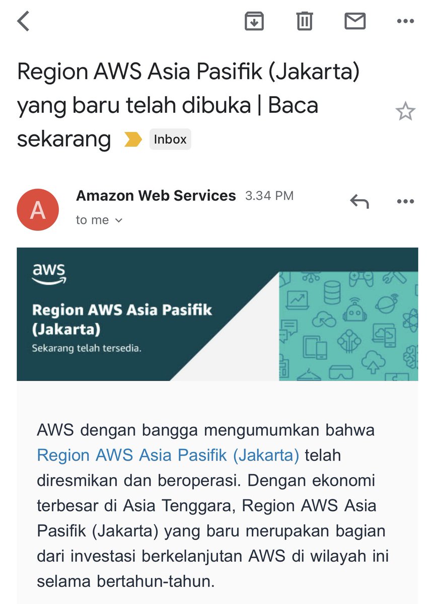 Ah telat lu <a href="/awscloud/">Amazon Web Services</a> provider lain <a href="/googlecloud/">Google Cloud</a> ama <a href="/alibaba_cloud/">Alibaba Cloud</a> udah dari lama ada region Jakarta
