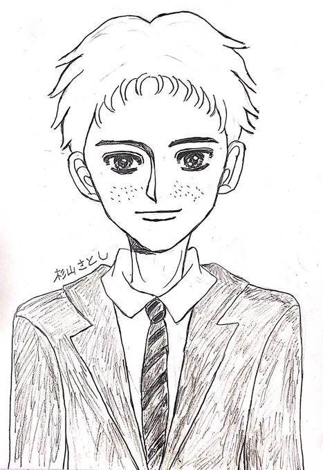 男子は…大野君と杉山君しかイケメンいないから…お聞きできませんな。
#イラスト
#大杉 