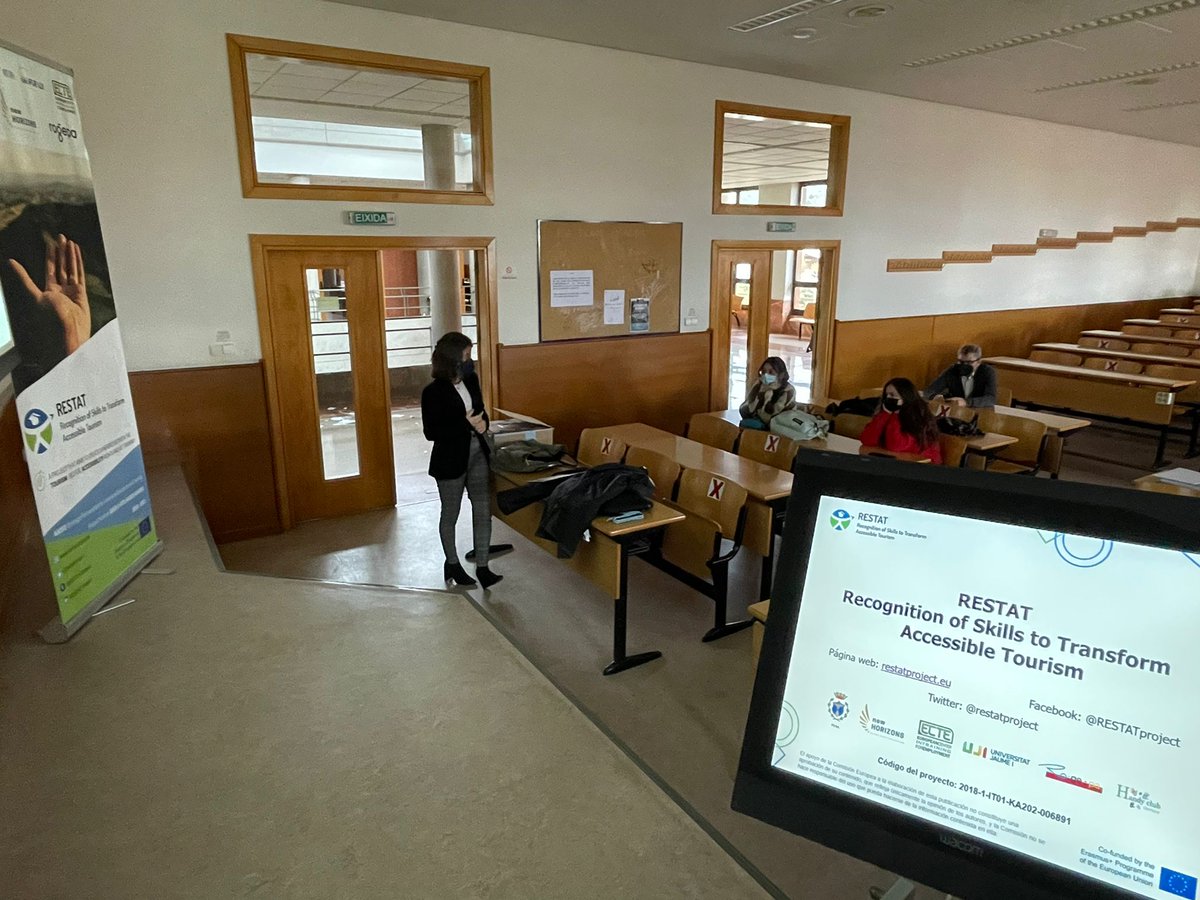 The results and platform of our project on #accessible #tourism have been disseminated by our partner in Spain 🇪🇸  <a href="/EuroFUE_UJI/">EUROFUE-UJI</a> through several Multiplier Events with future professionals of the area of #tourism 🌍