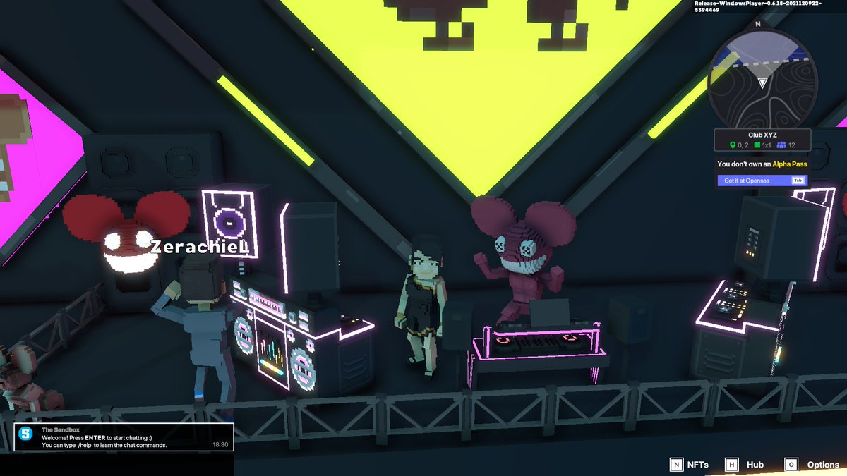 DenishaVaishnav's tweet photo. @TheSandboxGame 
Day #11
#SandboxAlphaContest 
#SandboxAlpha 
#SandboxGame 

Selfie with the @deadmau5 https://t.co/LN3ooaXszp