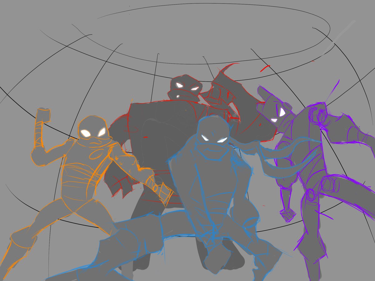 NaufalDrawer's tweet photo. So, I tried to recreate that one scene from Rise of the TMNT as a practice and here's the result
#TeenageMutantNinjaTurtles #TMNT #art https://t.co/QXzeJuGSpH
