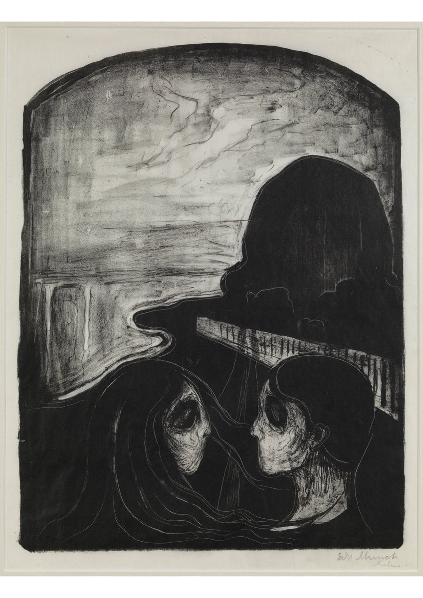 Dedichen10's tweet photo. Edvard Munch was particularly fascinated by womens's hair as a precarious link between man and woman, as seen in his lithograph Attraction from 1896.

Visit D APT's viewing room with works by Edvard Munch:

https://t.co/thiBLIQwPz

Photo Rights: Henriette Dedichen https://t.co/6rgezOLQuH