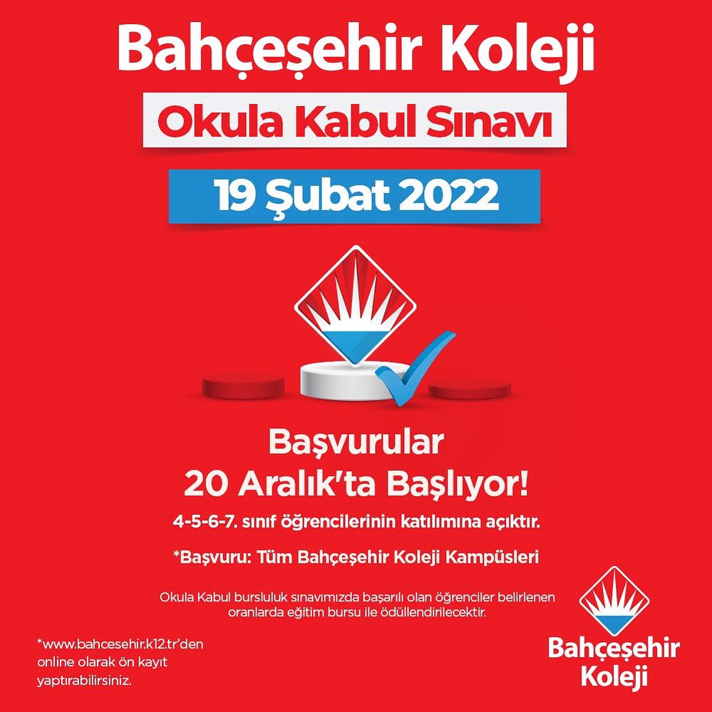 🎯Hayal ettiğin geleceğe doğru yerden başlamak #SeninTercihin

Bahçeşehir Koleji “Okula Kabul Sınavı”Başvuruları 20 Aralık’ta Başlıyor!

<a href="/bahcesehir_k12/">Bahçeşehir Koleji</a> <a href="/osmandingis/">Osman Dingiş</a> 
#KahramanmaraşBahçeşehirKoleji