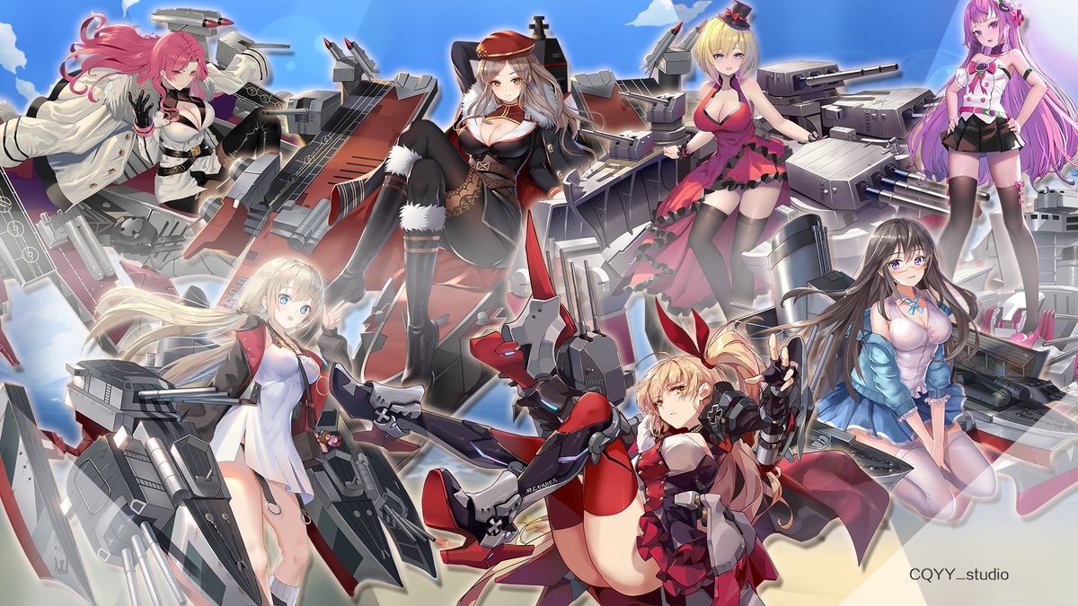 イラスト及びモデル素材配布覚醒篇第二弾！！今回のメンバーはアイオワ、インディアナポリス、ヴィットリオ·ヴェネト、キエフ、ブリュッヒャー、ポートランドとミンスクの7人です！（商用利用は禁止です）（覚醒モデルは通常モデルと同一ファイルに入っています）

配布先：drive.google.com/drive/folders/…