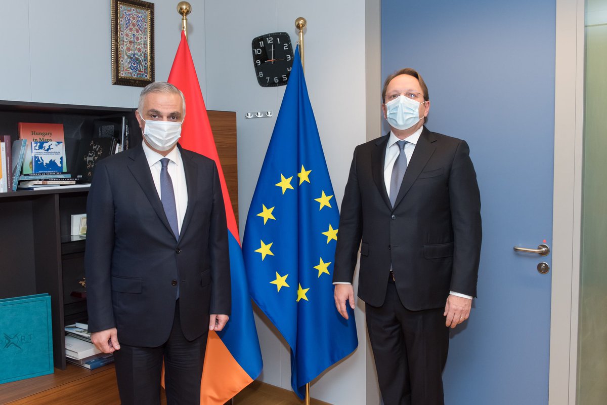 Good&amp;forward-looking discussion this morning with DPM Mher Grigoryan on implementation of Economic&amp;Investment Plan for #EasternPartnership, specifically flagships for Armenia. Important to see delivery+real difference on the ground swiftly - will work together towards this goal.