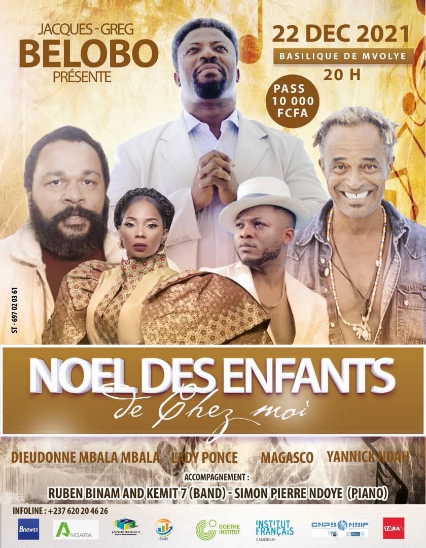 🇨🇲❤️ "Noël des enfants de chez moi", événement conçu par Jacques Greg BELOBO qui depuis plus d'une décennie, nous fait vibrer. Celebrate Christmas with Jaques Greg BELOBO and quality guests stars at " Basilique de Mvolye in Yaounde Cameroon on December 22nd, 2021 at 8 pm. 🇨🇲❤️