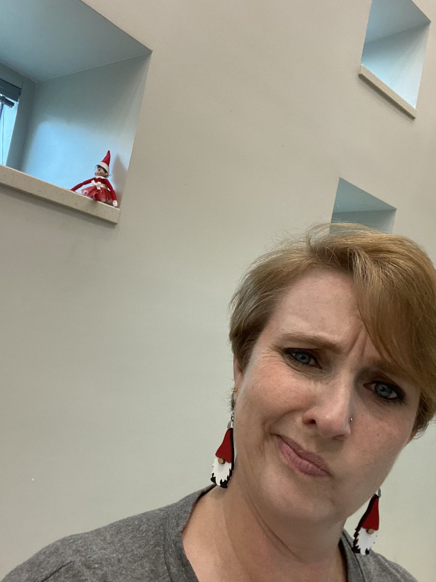 Think they are in a bit of an argument- they haven’t been together in 2 days!  #makeuppleasepamandjim #WellsElfieSelfie <a href="/CFISDWells4th/">Wells 4th Grade</a>