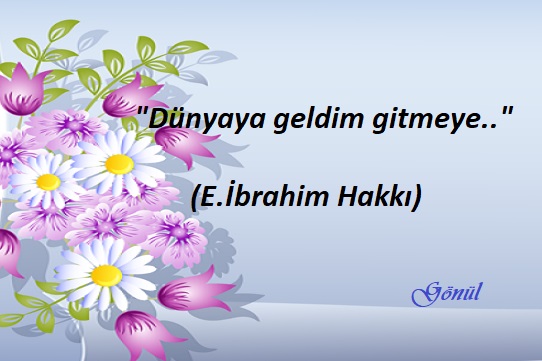 Gitmeye geldiğimiz dünyada,
Hiç gitmeyecekmişiz gibi yaşamak..!
>>>>>>>>>>>>>>>>>>>>>>>>>>
Güzel bir akşam geçirmeniz dileğiyle..

#Dolar15TL #saatlergerialınsın #faiz