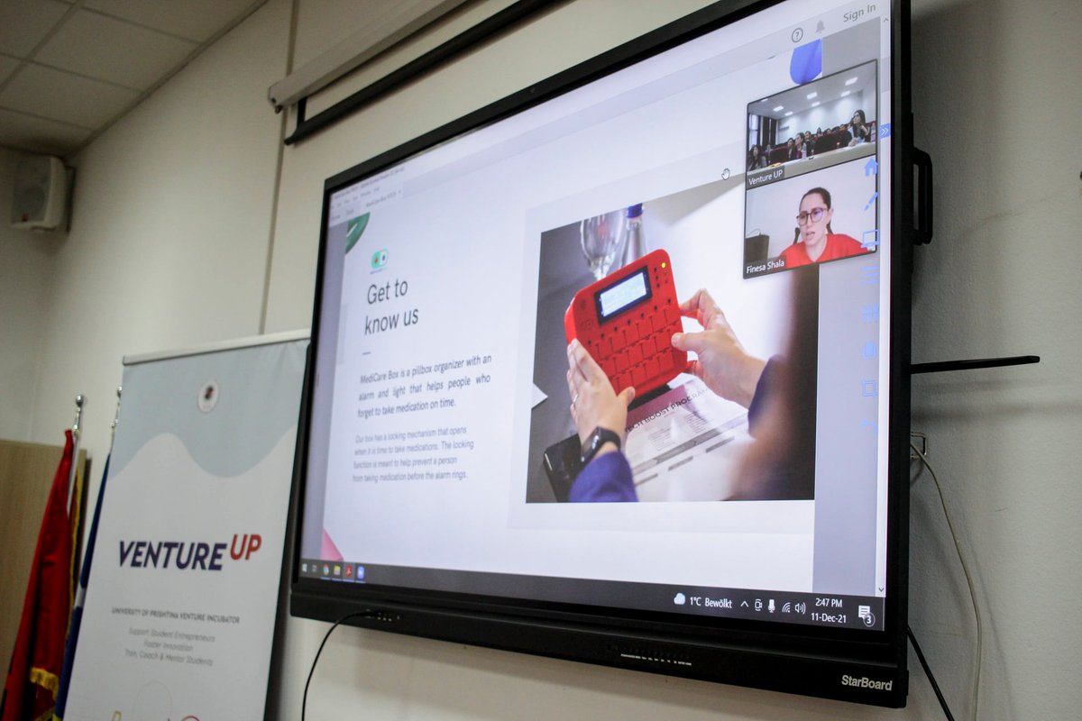 medicarebox's tweet photo. 🥇MediCare Box has won FIRST PLACE in the International Women Startup Competition from Kosovo.
💡Thanks to Venture UP and the jury which chose our idea in the first place we will represent the state of 🇽🇰 at the European level of women entrepreneurs in the final competitions. https://t.co/OIeQWB2Utq