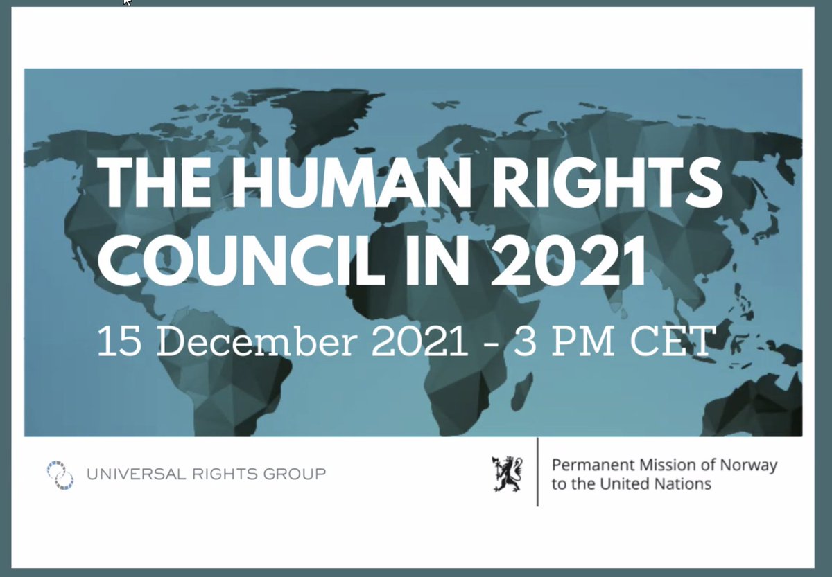 URGthinktank's tweet photo. 🚨Launch of the seventh @your_HRC end-of year report #HRCin2021 is about to begin

🔍 #YourHRC is an innovative online tool designed to contribute to international efforts to strengthen the transparency, visibility, relevance, and #impact of the @UN_HRC https://t.co/JZ0vgp37Ea