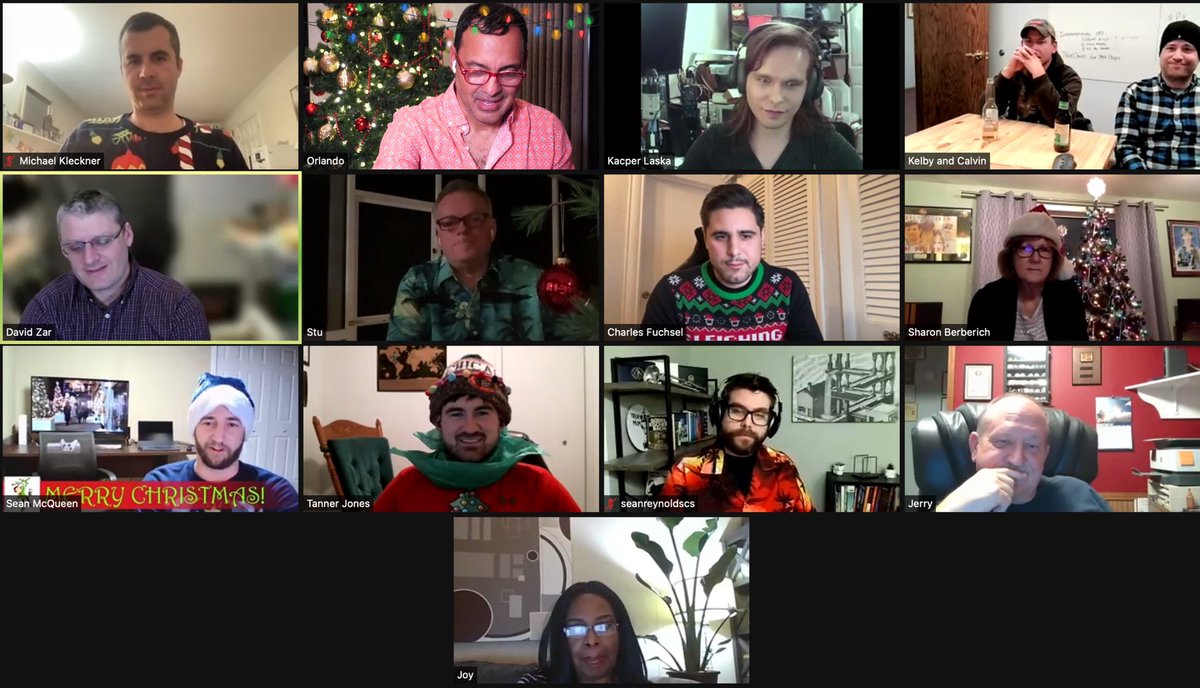 Look at this holiday spirit on display during Aker’s holiday party yesterday!!