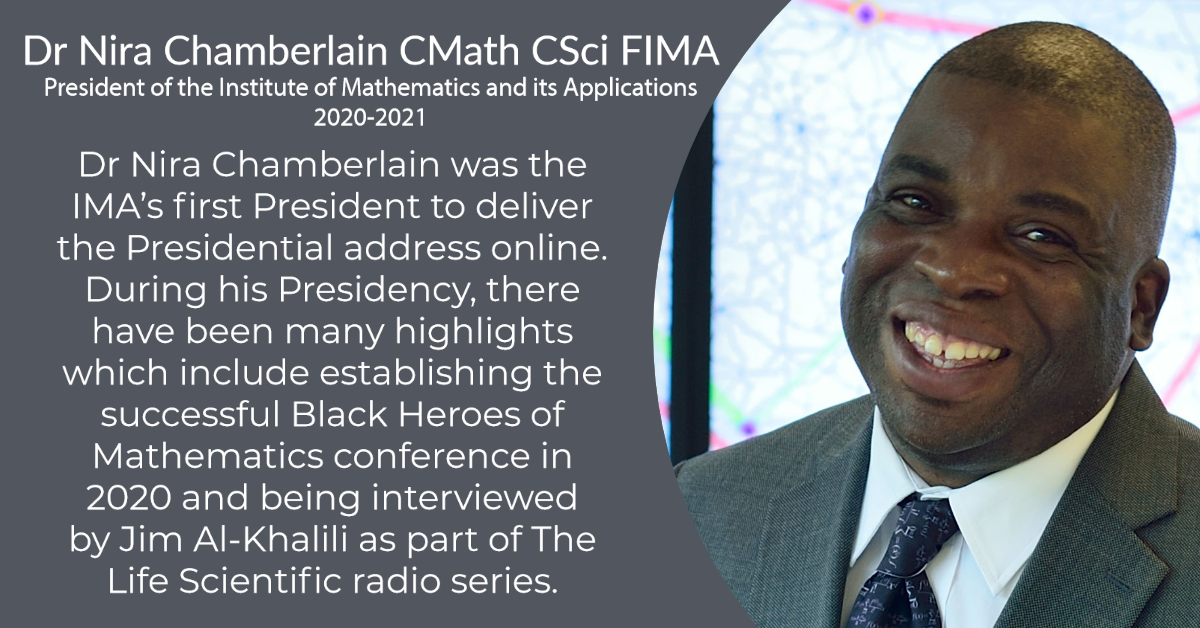 IMAmaths's tweet photo. As the year ends we want to extend a huge Thank You to @ch_nira for his work as President of the IMA. Today marks the last day in his term as President. We look forward to seeing what the future brings and wish Nira all the best in future endeavors. https://t.co/JyPiR6sdRG