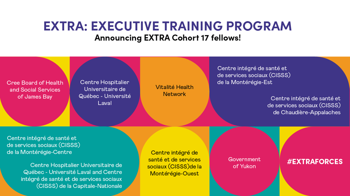 HE_ES_Canada's tweet photo. Welcome to our EXTRA: Executive Training Program Cohort 17 teams. They’re ready to shape the future of healthcare quality and patient safety. Learn more about the teams and their projects: https://t.co/1gWbiKZc4y #EXTRAFORCES https://t.co/rC5GRHIiZH