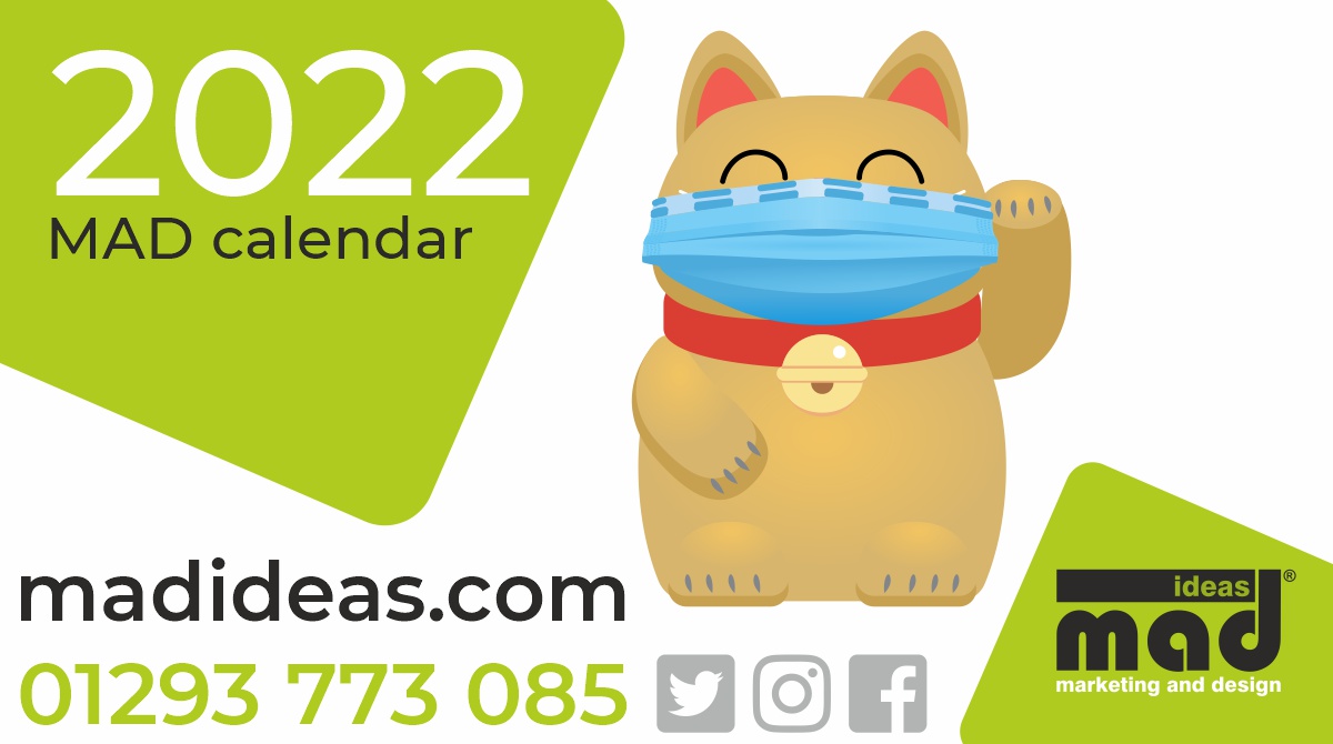 🙂 under our 😷… 

#madideas #calendar #designinspo #luckycat