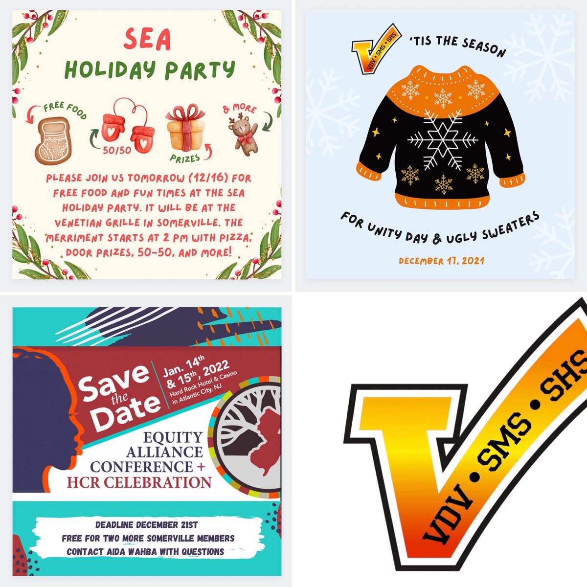 The SEA has the holiday spirit in full effect. See 👇 for the holiday joy we are bringing to you this week!