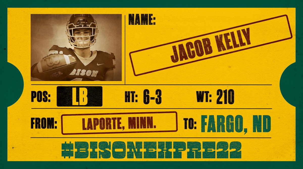 Welcome to the Bison linebacker Jacob Kelly from Bemidji High School! 🤘 #BisonExpre22